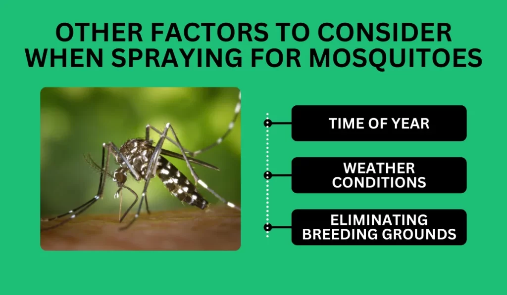 Other Factors to Consider When Spraying for Mosquitoes